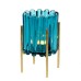 Theelicht '3D Turqouise & Gold'