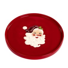 Kerstbord Santa Rood