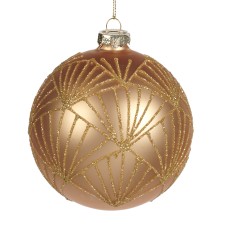 Kerstbal Stripe Gold