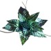 Peacock Poinsettia Green/Blue 29cm