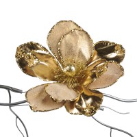 Magnolia On Clip gold 25cm