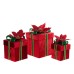 Velvet Gift Box Rood Set van 3 