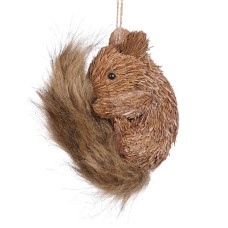 Kersthanger Furry eekhoorn 13 cm