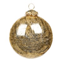 Kerstbal Goud Crackball 12,50 cm