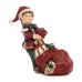 Kerstbeeld Santa Express Helpend Meisje met Grote Zak 16,5 cm