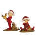 Goodwill Kerstjongen met Cadeaus Set van 2 Rood/Bruin 12 cm