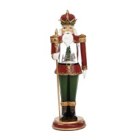 Notenkraker met LED, Muziek & Beweging 56 cm Rood/Groen