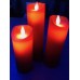 LED Kaarsen  Movin Flame Rood set van 3