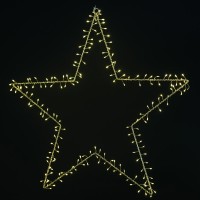 Sirius Liva Cluster Star Gold 30 cm 60 Leds