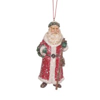 Kerstornament Red Santa 12cm