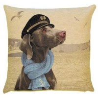 Sierkussen Captain Weimaraner