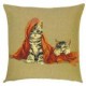 Sierkussen Cats With Orange Blanket