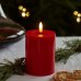 Sirius Sille Lacquer Rode Led Wax Kaars H 10 cm
