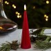 Sirius Sille Lacquer rode kegelskaars H 17 cm