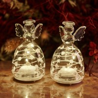 Sirius Sweet Christmas Engel 2stk, H9cm, helder