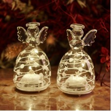 Sirius Sweet Christmas Engel 2stk, H9cm, helder Sirius Sweet Christmas Engel 2stk, H9cm, helder