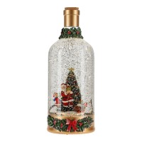 Timstor Bottle Santa Scene Water Spinning  11 x 11 x 29 cm  Multicolor LED