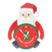 Timstor Kerstman Wandklok Rood 46,4 cm