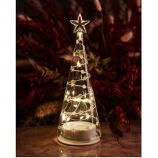 Sweet Christmas Tree White/ Clear 22 cm